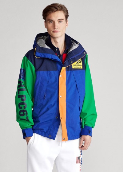 Men's Polo Ralph Lauren Graphic Water-Repellent Jackets | 710436VOM